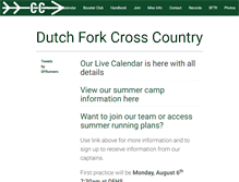 Tablet Screenshot of dutchforkrunners.com